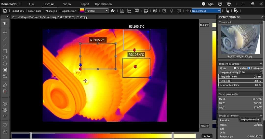 Inspección con Termografia Infrarroja